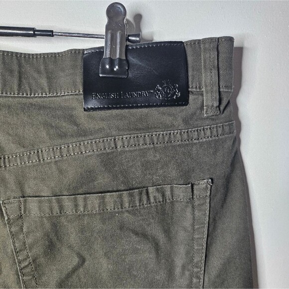 English Laundry Mens Stretch Twill Chino Pant 5 Pocket Straight Leg Jeans 34×28 - Picture 9 of 12